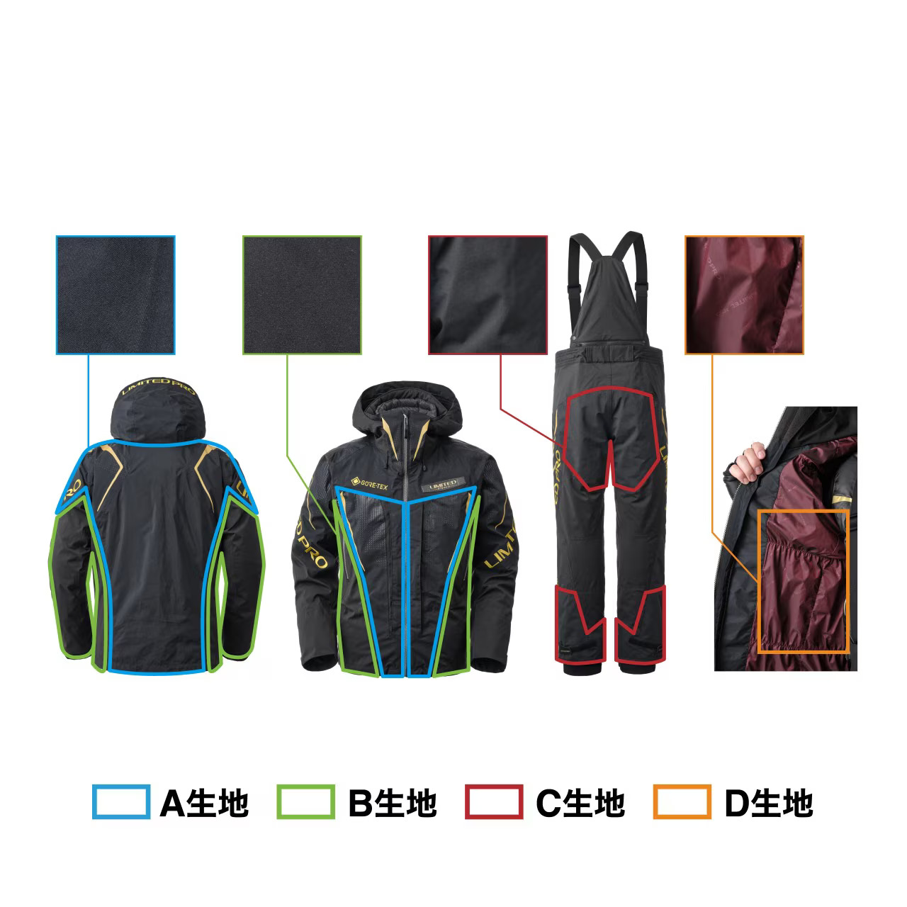 149152-2 25 RB-130Y LIMITED PRO GORE-TEX羽絨機能套裝