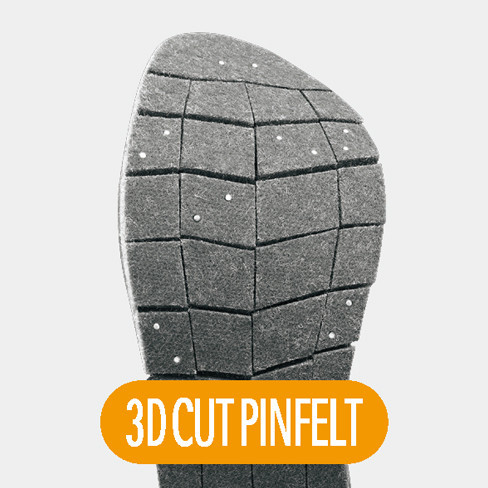20 FT-037T 3D切紋毛氈香魚釘鞋(分趾式)