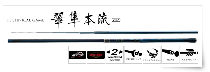 三司達企業股份有限公司-釣具部門-釣竿TECHNICAL GAME 翠隼本流ZZ