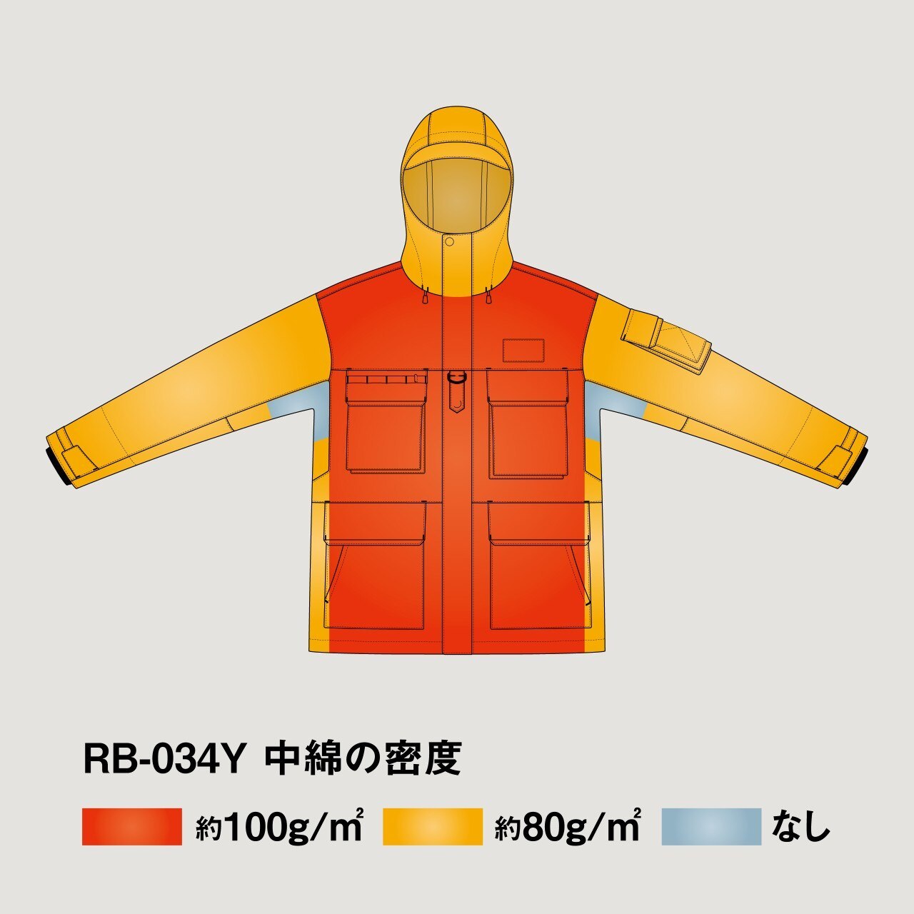 148308-2 25 RB-034Y ES防水保暖外套 03