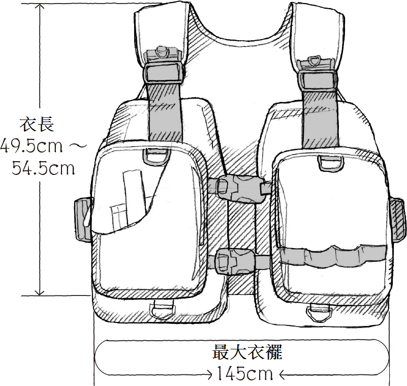 21 VF-024U 涉水釣浮力背心| 497222-497239